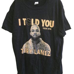 Torey Lanez I Told You 2018 Tour Concert Shirt Adult Size L Rap Hip Hop T-Shirt